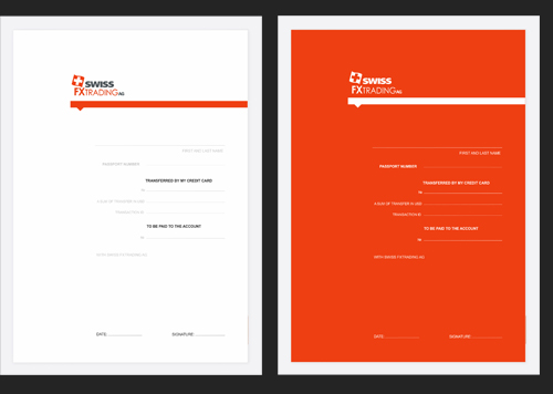 Разработка листовок для Swiss FXtrading AG