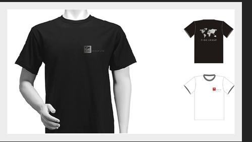 Футболка с логотипом компании. Fibo group.