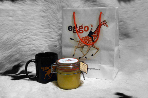 Наклейка для баночки с медом 