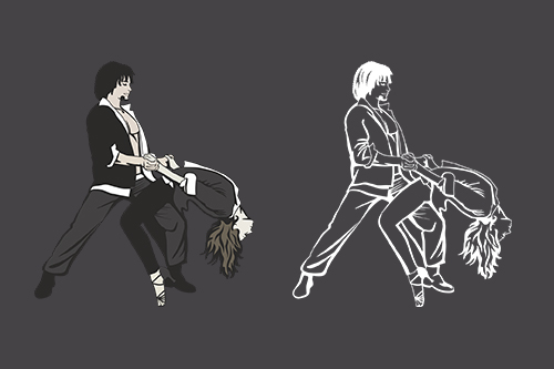 Иллюстрация к логотипу школы танцев Бразука