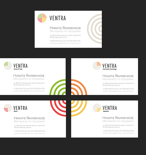 Дизайн визиток и фирменного бланка для компании Ventra